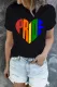 Black Rainbow Summer Multicolor Casual TEE T-Shirts