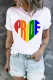 Rainbow Summer Multicolor Casual TEE T-Shirts