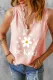 Be Kind Floral Lace Cut-out  V Neck Casual Tank Tops