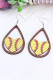 Softball Hook Earrings