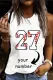 Custom Personalized Baseball Exclusive Number Graphic Tank Tops