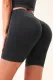 Solid Color High Waist Sports Yoga Shorts