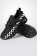 Black Racing Black And White Plaid Daily Sneaker
