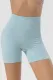 Solid Color High Waist Active Yoga Shorts
