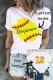 Custom Personalized Softball Graphic Crew Neck T-shirt