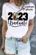Custom Personalized 2023 Photo Graphic Crew Neck T-shirt