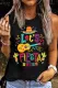 Let's Fiesta Round Neck Casual Tank Tops