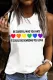 Be Careful Who You Hate It Could Be Someone You Love Rainbow Round Neck Casual Tank Tops