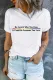 Rainbow Pride Month Letter Round Neck Shift Casual T-Shirts