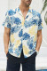 Floral Cuban collar Basic Men Hawaiian Shirt