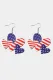 American Flag Hook Earrings