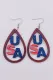 USA Hook Teardrop Earrings