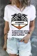 Custom Personalized Motorcycle Number Crew Neck T-shirt