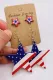 Independence Day Earrings Stud set