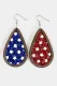 American Flag Sequin Earrings