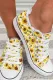 Oil Painting Sunflower Daily Canvas Shoes