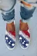 American Flag Flats Canvas Shoes Loafers