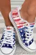 American Flag Flats Canvas Shoes