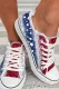 American Flag Daily Flat Canvas Shoes