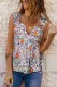 Floral Decoration V Neck Sheath country Tank Tops