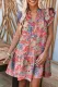 Floral Ruffle Flared Casual Dresses