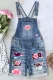 Cherry Blossoms Floral Shift Casual Overalls