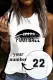 Custom Personalized Football Number Tank Tops