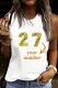 Custom Personalized Baseball Labeling Number Tank Tops