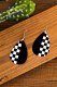 Checkerboard Creative Drop Earrings