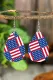 American Flag Hook Earrings
