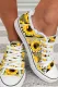 Sunflower Leopard Graphic Daily Canvas Shoes