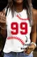 Custom Personalized Number Baseball Graphic Tank Tops