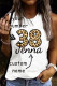Custom Personalized Leopard Name Number Graphic Tank Tops