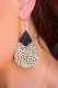 Polka Dot Layered Connected Drop Earrings