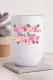 Personalized Custom Name Floral Graphic Stainless Steel Tumbler