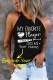 Custom Personalized Number Baseball Graphic Ribbed Knit Slim-fit Tank Top