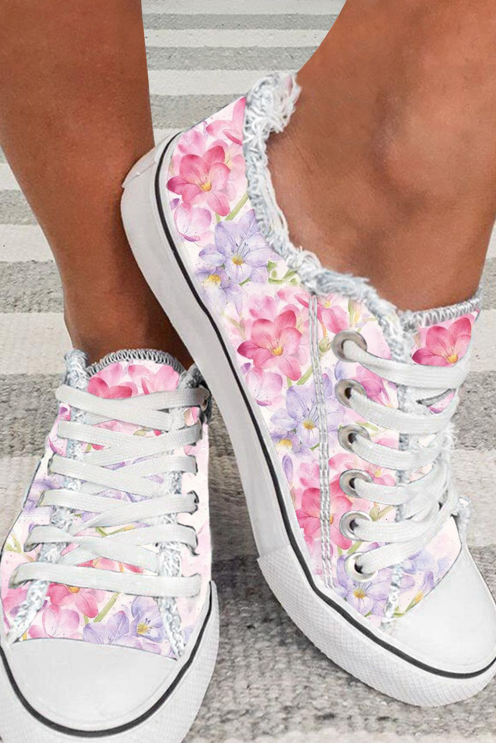 Floral Daily Flat Canvas Shoes BH022934-10