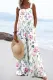 Floral Sleeveless Casual Jumpsuits