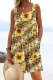 Sunflower Floral Casual Romper Jumpsuits
