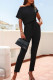 Pocket Knot Off the Shoulder Sheath Casual Jumpsuits