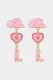 Pink Calgary Stampede Cowboy Earrings