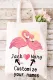 Custom Personalized Couple Flamingo Graphic Shoulder Shopping Bag Canvas Bag