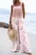 Pink Floral Shift Casual Jumpsuits