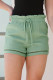 Take A Trip Green Gauze Paperbag Shorts