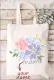 Custom Personalized Floral Shoulder Shopping Bag Canvas Bag