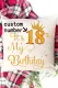 Personalization Number Happy Birthday Letter Pillow Case