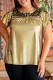 Solid Round Neck Shift Party Plus Size Tops