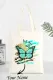 Custom Personalized Name Spring Floral Graphic Shoulder Shopping Bag Canvas Bag