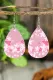 Spring Floral Graphic Drop Earrings