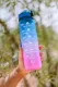 Gradient Color Sport Water Bottle with Time Marker